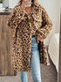 'Kaela' Leopard Print Fleece Lined Jacket - Celes Fashion